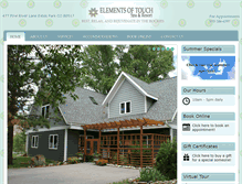 Tablet Screenshot of elementsoftouchestespark.com